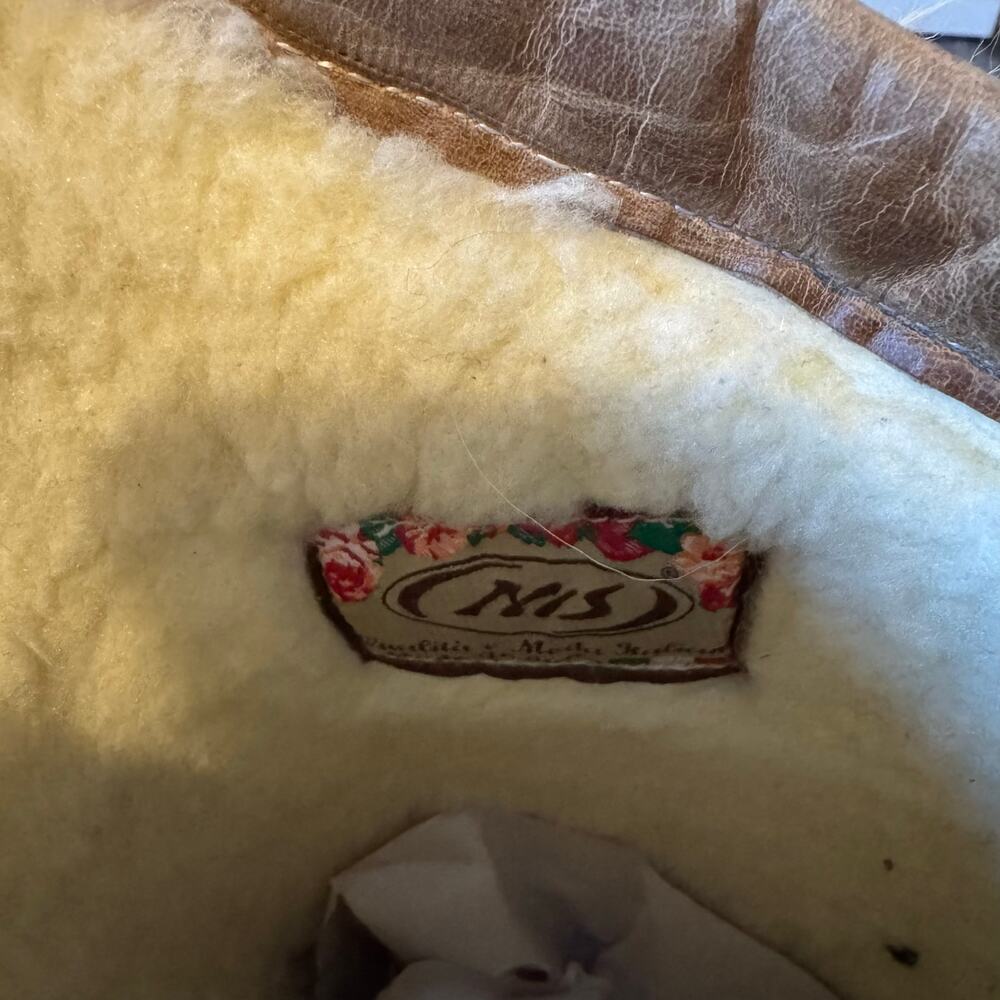 Rare Nis White goat long fur tall Winter Apres ski boots - Picture 3 of 9
